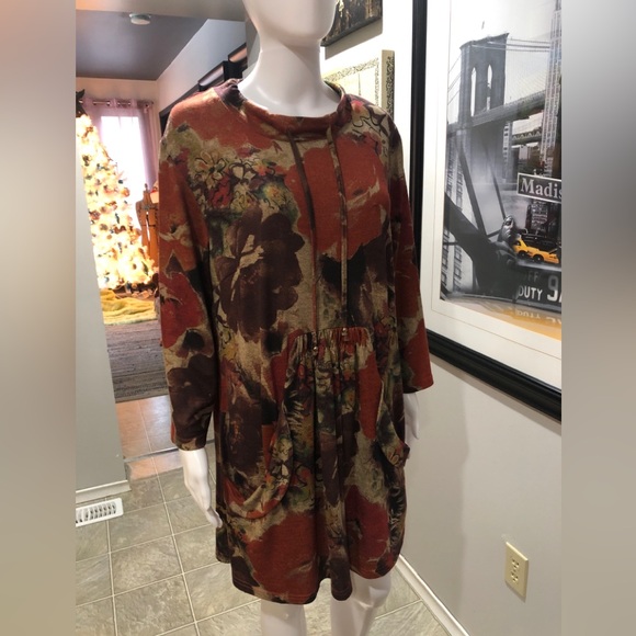 Floral Long Sleeve Dress by FRESH FX - Picture 4 of 11